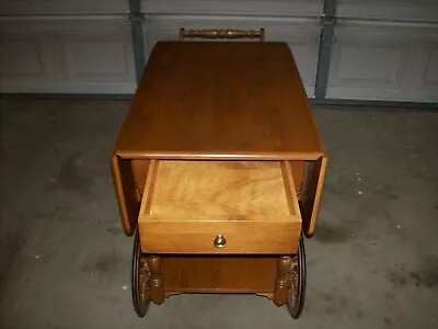 Ethan Allen Maple Tea Cart • $350