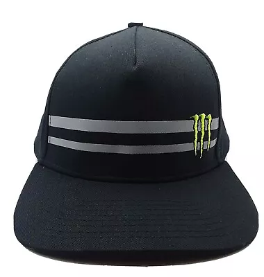 MONSTER Energy Drink Black Baseball Hat CAP Embroidered Logo CYOD Adjustable  • $21.09