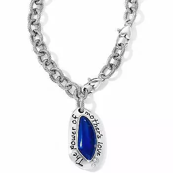 Brighton Mother's Love Blue / Silver Necklace NWT $68 • $23.39