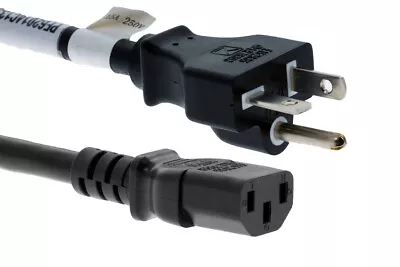 CablesAndKits AC Power Cord 15A/250V 14 AWG 6-20P To C13 Black 8 Ft (2.5 M) • $10.89