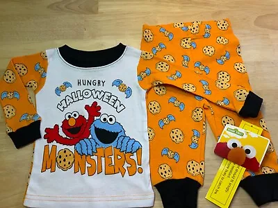 New Baby Boy’s/Toddler Sesame Street PJ Set SaysHungry Halloween Monsters!-CUTE* • $10.99