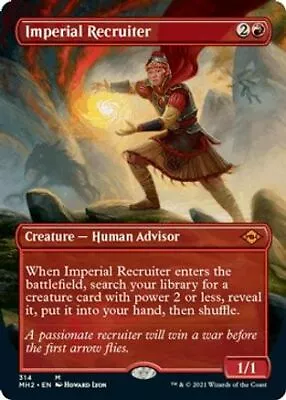 Imperial Recruiter (Borderless) Regular 314 Modern Horizons 2 MH2 Mythic • $9.96