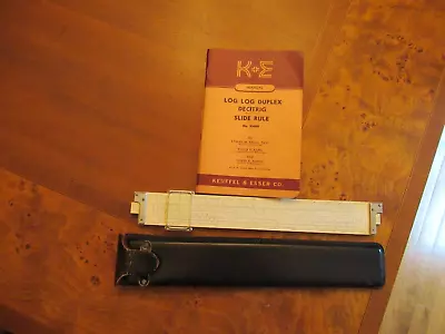 K & E Slide Rule - 4081 With Leather Case And Manual • $80