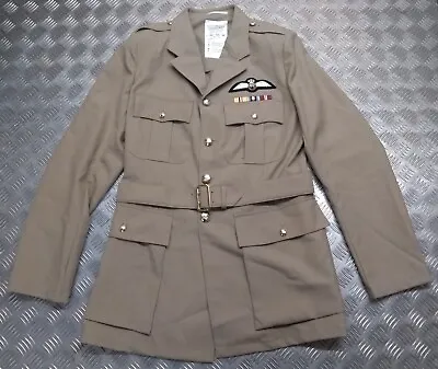 RAF Officer Jacket British No6 Dress With Cloth Belt And Insignia 182/104cm • £99.99