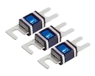 (3 Pcs) PREMIUM 150 Amp MINI ANL Fuses For Car Fuse Holder MANL W/ BLUE LED 150A • $7.25