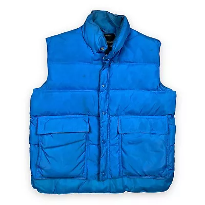 $27.99 • Buy Vintage Duck Down Nylon Puffer Vest Mens Size Medium Sportsmans Choice Blue