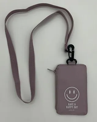 Victoria’s Secret PINK ID Card Holder Wallet Lanyard Dreamy Lilac • $15.01