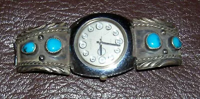 Vintage Timex With Silver And Turquoise Watch Band • $99