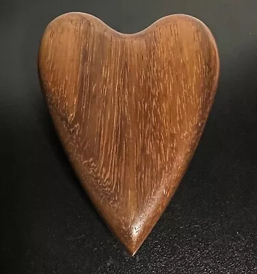 Trinket Box Vintage Wooden Heart Shaped Unique Beautifully Made And Finished • $10