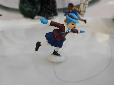 Dept 56 Village Animated Skating Pond - Lady Skater W/ Blue Hat Only - Free Ship • $11.50