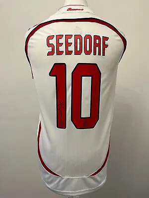 Signed Clarence SEEDORF Retro Shirt - AC Milan - EXACT PROOF/COA • £184.99