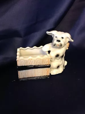 Porcelain Dog And Planter Made In Occupied Japan  • $8