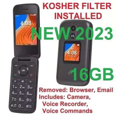 New Unlocked Tcl Flip 2 Gsm Cdma Lte Kosher Filter Talk/text W/ Camera And Voice • $89.96