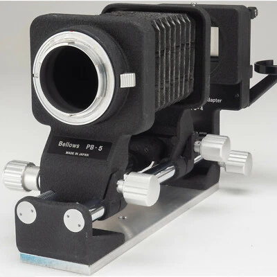 $149 • Buy Nikon Bellows Focusing Attachment PB-5 And Slide Copying Adapter PS-4 Plus Boxes