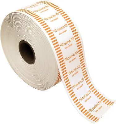 The Coin-Tainer Co. Automatic Coin Wrapper Roll Quarter 1000 Feet (50025) Ora • $46.99
