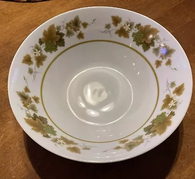 MIKASA GLEN OAKS Pattern Fine China 8.5” Eclipse Serving Bowl Grapes Vine Leaves • $11.64