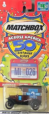  2001 Matchbox Michigan   1921 Ford  Model T   ( Across America) State Tags • $12