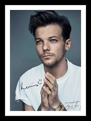 Louis Tomlinson Autograph Signed & Framed Photo Print • £19.99