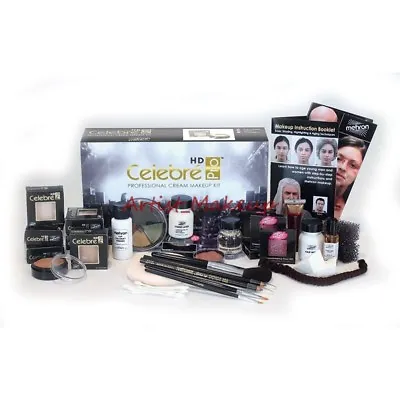 Mehron Celebre Cream Professional Complete Makeup Kit Student Stage Theatrical • £108.37