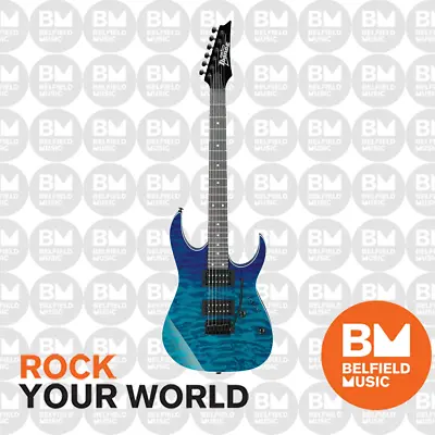 Ibanez RG120QASP-BGD Electric Guitar Blue Gradation - Belfield Music - Brand New • $559