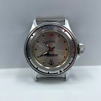 Vintage Soviet Watch Vostok Amphibian Ship 17 Jewels Mechanical Men's 80s USSR • $50