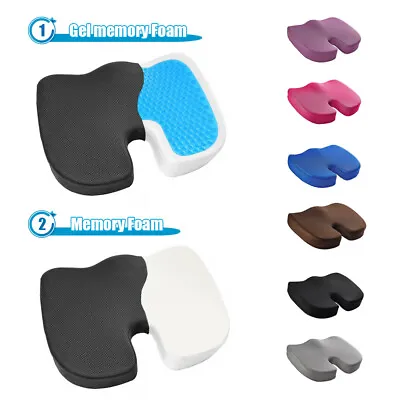 $23.96 • Buy Memory Foam Gel Enhanced Seat Cushion Coccyx Cushion Orthopedic Chair Pad Office