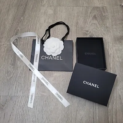 CHANEL Empty Brooch Earrings Complete Gift Box Set 3.60  X 4.60  X 1.45  • $28.99