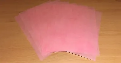 12 Sheets Of A4 Edible Wafer Paper (rice Paper) Semi-transparent PINK Colour • £4.50