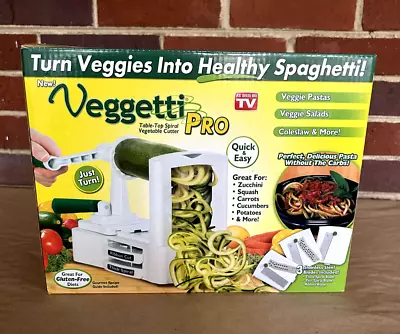 Veggetti Pro Table Top Spiral Vegetable Fruit Cutter Slicer  Never Used • $19.45