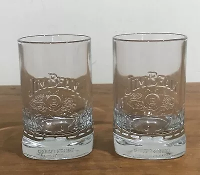 2 Jim Beam Kentucky Straight ￼Bourbon Square Based Whiskey Glasses - 250ml • $25