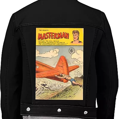 Masterman Vintage Superhero Comic Book Iron On Coat Back Patch Comics Master Man • £11.95