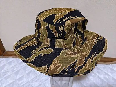 Very Rare Vietnam Gold Tiger Stripe Poplin Hat /Vietnam War/Jungle Hat • $750