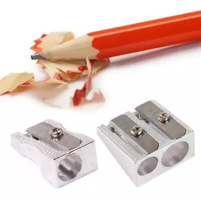 Metal Pencil Sharpener Single/Double Hole Pencil Sharpener --us • £1.24