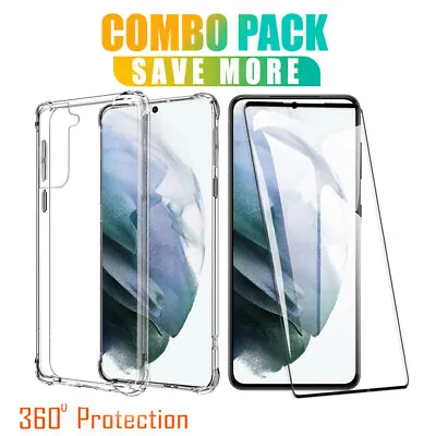 $8.99 • Buy For Samsung Galaxy S22 S21 S20 Ultra Plus S10 S9 S8 Shockproof Clear Case Cover