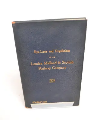 Railway Rule Book London Midland & Scottish Railway 1926 • £25