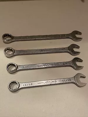 MAC TOOLS Combination Wrench Lot Of 4- CW 22242630 | 11/16 3/4 13/16 15/16 • $44