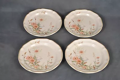 Mikasa EB805 Garden Club FIELD BOUQUET Pink Floral: Set Of 4 Dinner Plates • $47.95