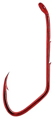 100 Matzuo 140060 Red Chrome Sickle Baitholder Fish Hooks Size 4 • $11.99