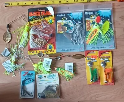 Fishing Lure Lot Walleye Bass Blue Fox ZMan Stanley Fatsack Spinnerbait Buzzbait • $9.99