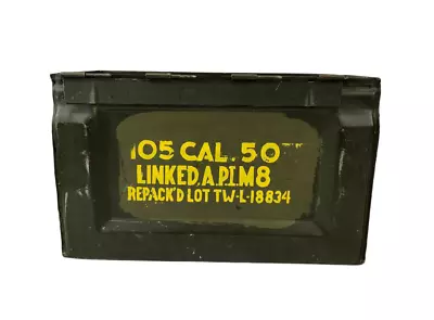 Used Vintage M2A1 50 Cal Metal Ammo Can 5.56MM Box  *mocinc.1982* • $30.58