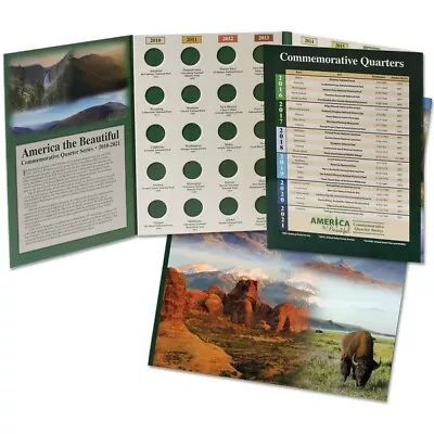 National Park Quarters Coin Set Album 2010-2021 Collection Folder ATB Littleton • $12.97