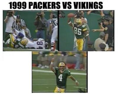 1999 Green Bay Packers Vs Minnesota Vikings DVD Favre Classic Comeback • $14.95