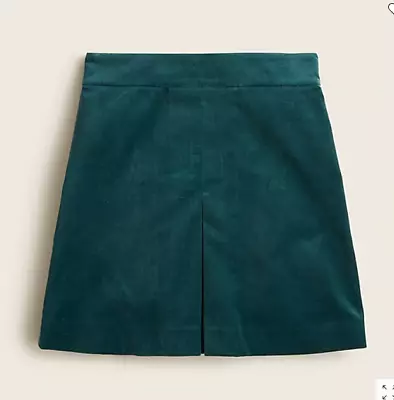 J. Crew Women's Pleated Mini Skirt In Velvet Size 16 BB438 • $25