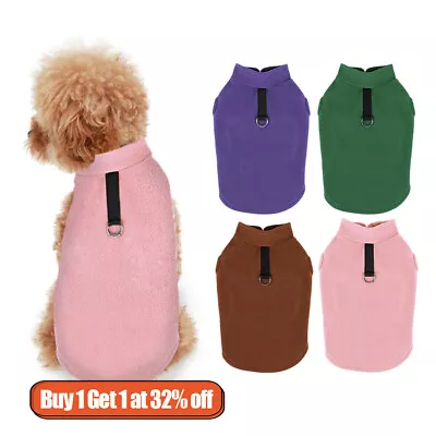 £3.63 • Buy Pet Dog Warm Coat Fleece Jacket Jumper Sweater Winter Clothes Puppy Vest Outfit