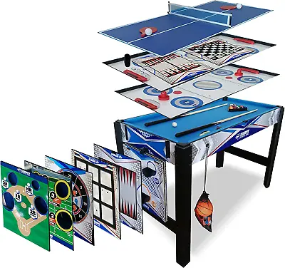 Triumph 13-In-1 Combo Game Table Includes Basketball Table Tennis Billiards P • $198.99