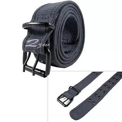 Unisex Web Belt 100% Cotton Canvas Adjustable Double Grommet Hole Military Jean • $7.79