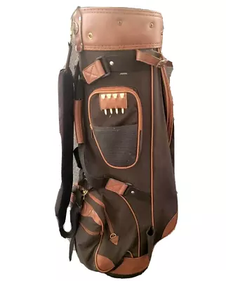 Vintage MIZUNO Sierra Country Club Golf Carry Bag 6-Way Brown No Rain Hood  • $108.90