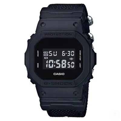 Casio G-Shock Black Series Cordura Fabric Cloth Band Mens Watch DW5600BBN-1 • $132.90