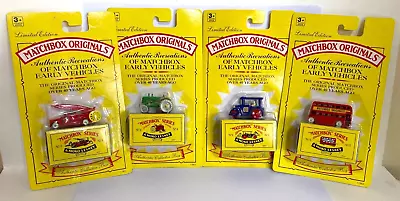 Matchbox Originals - Road Roller Tractor London Bus & Fire Engine - Unopened. • £19.99