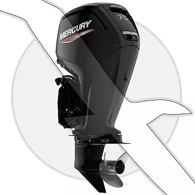 Mercury Marine 75hp Four Stroke Outboard Engine ELPT • $8970